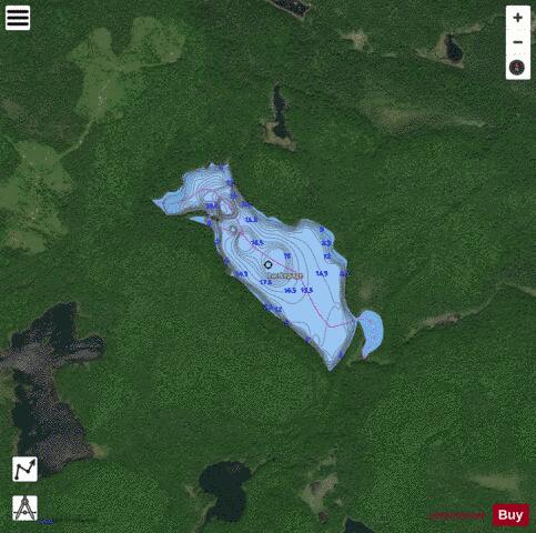 Lepage Lac (Lac # 78036) depth contour Map - i-Boating App - Satellite