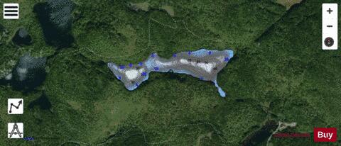 Mastigouche Petit Lac depth contour Map - i-Boating App - Satellite