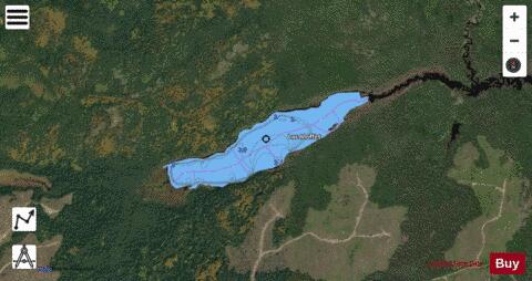 Moffet Lac depth contour Map - i-Boating App - Satellite