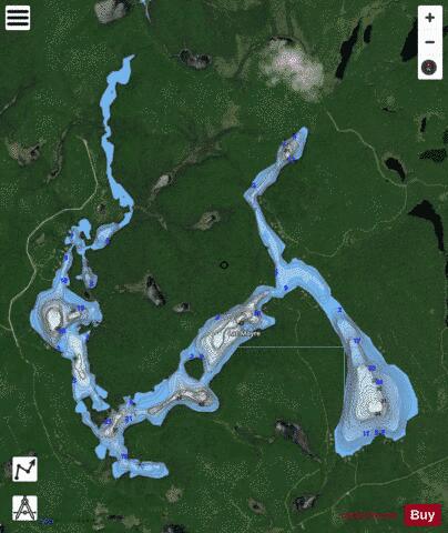 Moyre depth contour Map - i-Boating App - Satellite