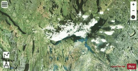 Nachicapau Lac depth contour Map - i-Boating App - Satellite