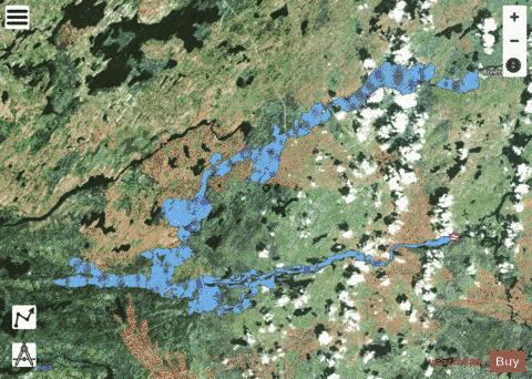Nemiscau Lac depth contour Map - i-Boating App - Satellite