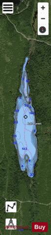 Panet Lac depth contour Map - i-Boating App - Satellite