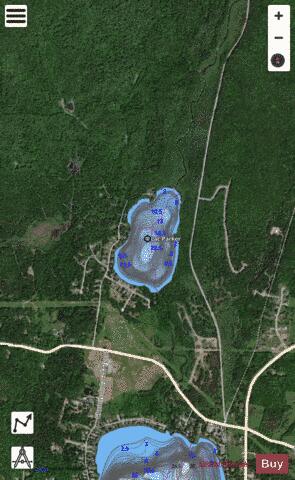 Parker Lac depth contour Map - i-Boating App - Satellite