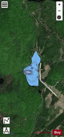 Pilon Lac depth contour Map - i-Boating App - Satellite