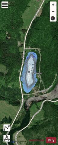 Pionnier Lac depth contour Map - i-Boating App - Satellite