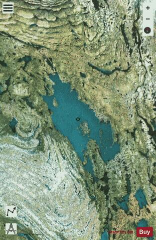 Romanet Lac depth contour Map - i-Boating App - Satellite