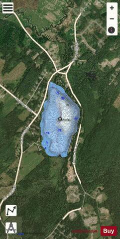 Stoke Lac depth contour Map - i-Boating App - Satellite