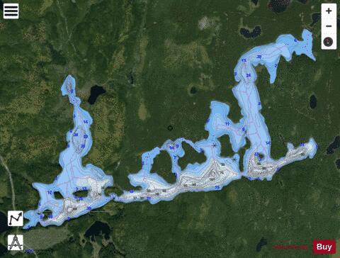 Terrasses Lac Des depth contour Map - i-Boating App - Satellite