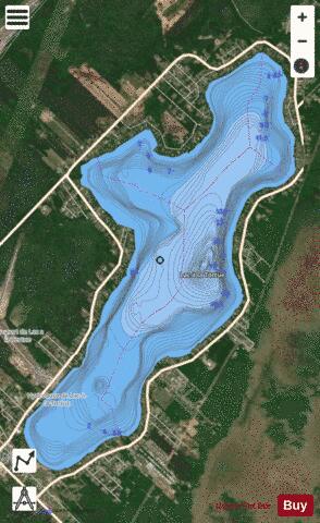 Lac A La Tortue depth contour Map - i-Boating App - Satellite