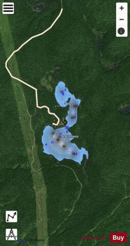 Trinite Lac depth contour Map - i-Boating App - Satellite
