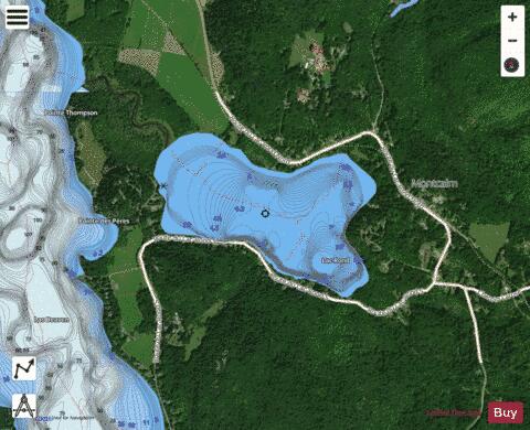 Rond, Lac depth contour Map - i-Boating App - Satellite