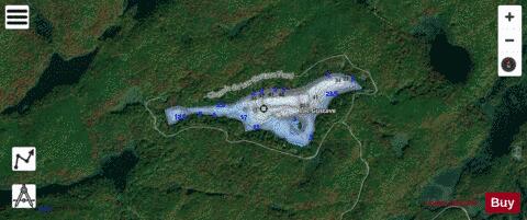 Gustave, Lac depth contour Map - i-Boating App - Satellite