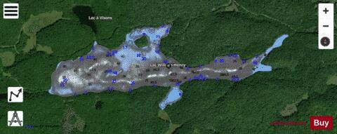 William-Henry, Lac depth contour Map - i-Boating App - Satellite