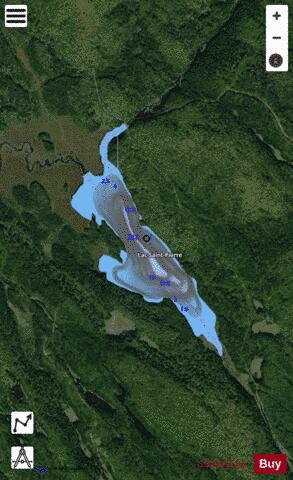Saint-Pierre, Lac depth contour Map - i-Boating App - Satellite