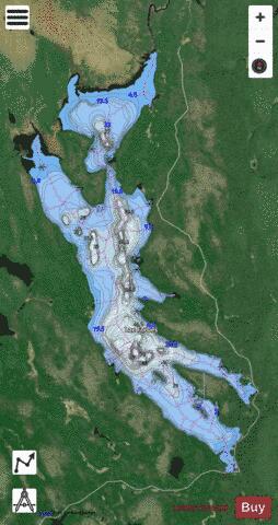 Forbes, Lac depth contour Map - i-Boating App - Satellite