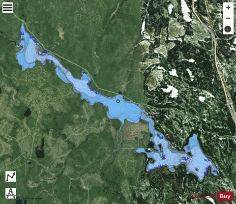 Belle Riviere, Lac de la depth contour Map - i-Boating App - Satellite