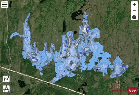 Aigremont, Lac depth contour Map - i-Boating App - Satellite