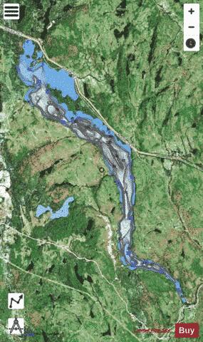 Chigoubiche, Lac depth contour Map - i-Boating App - Satellite