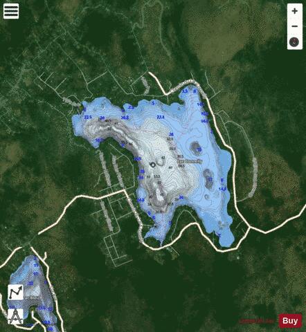 Connelly, Lac depth contour Map - i-Boating App - Satellite