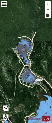 Ile, Lac a l' depth contour Map - i-Boating App - Satellite