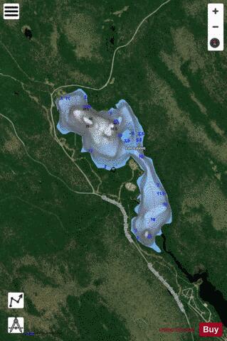 Lajoie, Lac depth contour Map - i-Boating App - Satellite