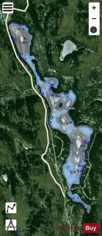 Smallian, Lac depth contour Map - i-Boating App - Satellite
