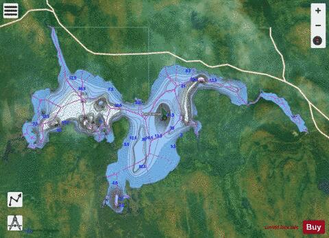 Larive, Lac depth contour Map - i-Boating App - Satellite