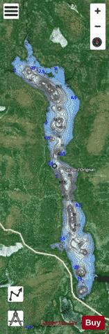 Orignal, Lac de l' depth contour Map - i-Boating App - Satellite