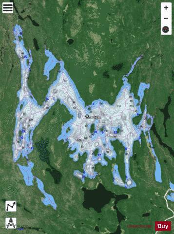 Poigan, Lac depth contour Map - i-Boating App - Satellite