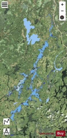 Victoria, Grand lac depth contour Map - i-Boating App - Satellite