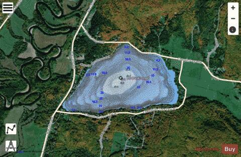 Maskinonge, Lac depth contour Map - i-Boating App - Satellite