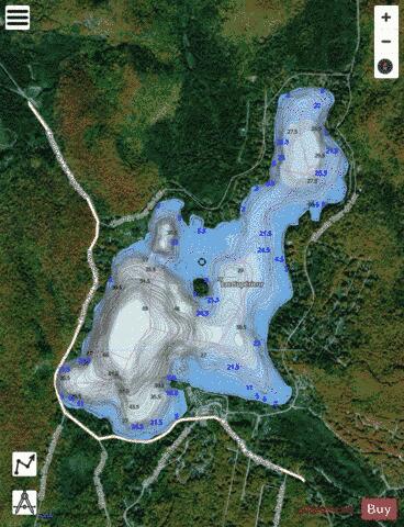Superieur, Lac depth contour Map - i-Boating App - Satellite