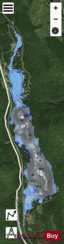 Brochets, Lac aux depth contour Map - i-Boating App - Satellite