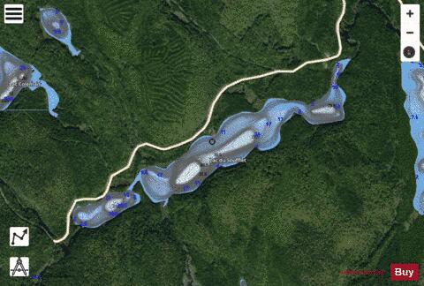 Soufflet, Lac du depth contour Map - i-Boating App - Satellite