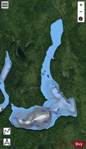 Bigorne, Lac depth contour Map - i-Boating App - Satellite