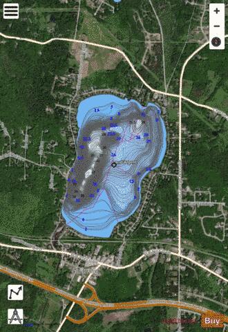 Argent, Lac d' depth contour Map - i-Boating App - Satellite