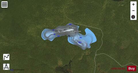 Ours, Lac des depth contour Map - i-Boating App - Satellite