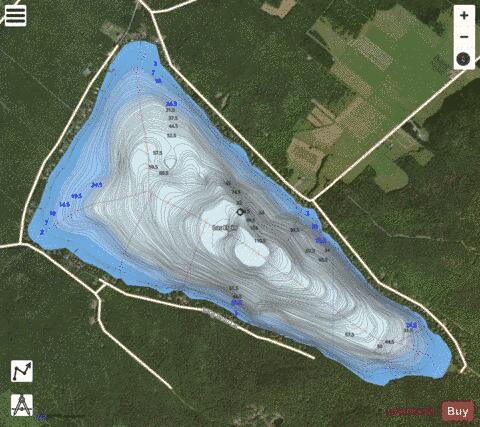 Elgin, Lac depth contour Map - i-Boating App - Satellite
