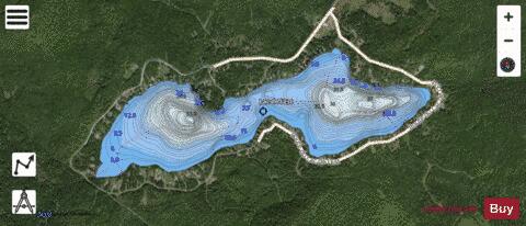 Est, Lac de l' depth contour Map - i-Boating App - Satellite