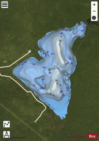 Thor, Lac depth contour Map - i-Boating App - Satellite
