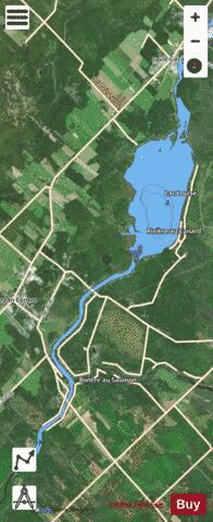 Louise, Lac depth contour Map - i-Boating App - Satellite