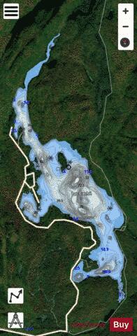 Cache, Lac depth contour Map - i-Boating App - Satellite