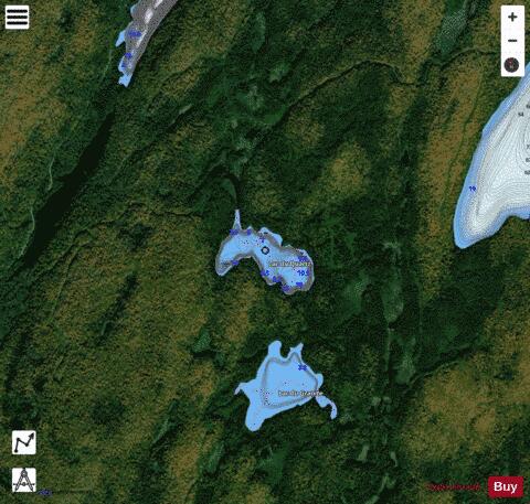 Quartz, Lac du depth contour Map - i-Boating App - Satellite