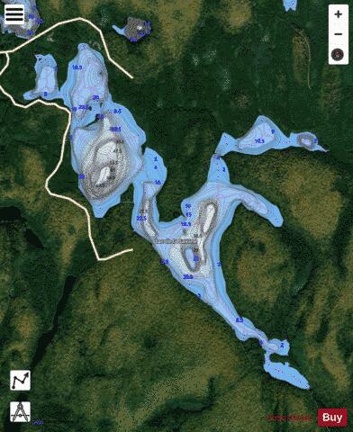 Savane, Lac de la depth contour Map - i-Boating App - Satellite