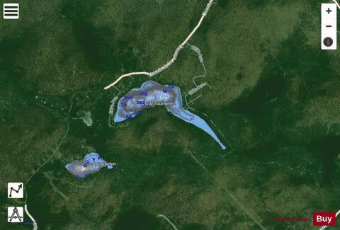Fournelle, Lac depth contour Map - i-Boating App - Satellite