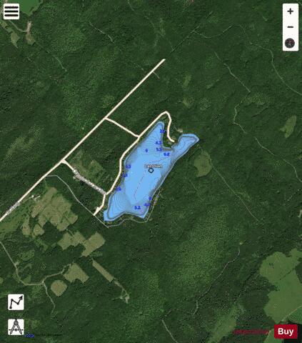 Dion, Lac depth contour Map - i-Boating App - Satellite