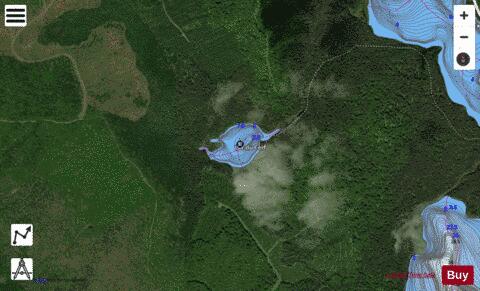 Cerf, Lac du depth contour Map - i-Boating App - Satellite