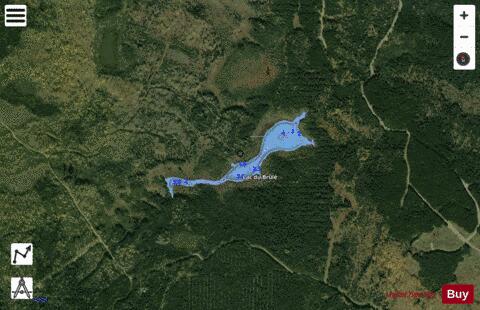 Brule, Lac du depth contour Map - i-Boating App - Satellite
