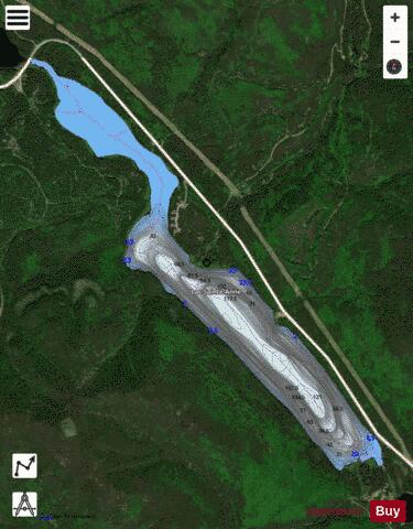 Saint-Anne, Lac depth contour Map - i-Boating App - Satellite